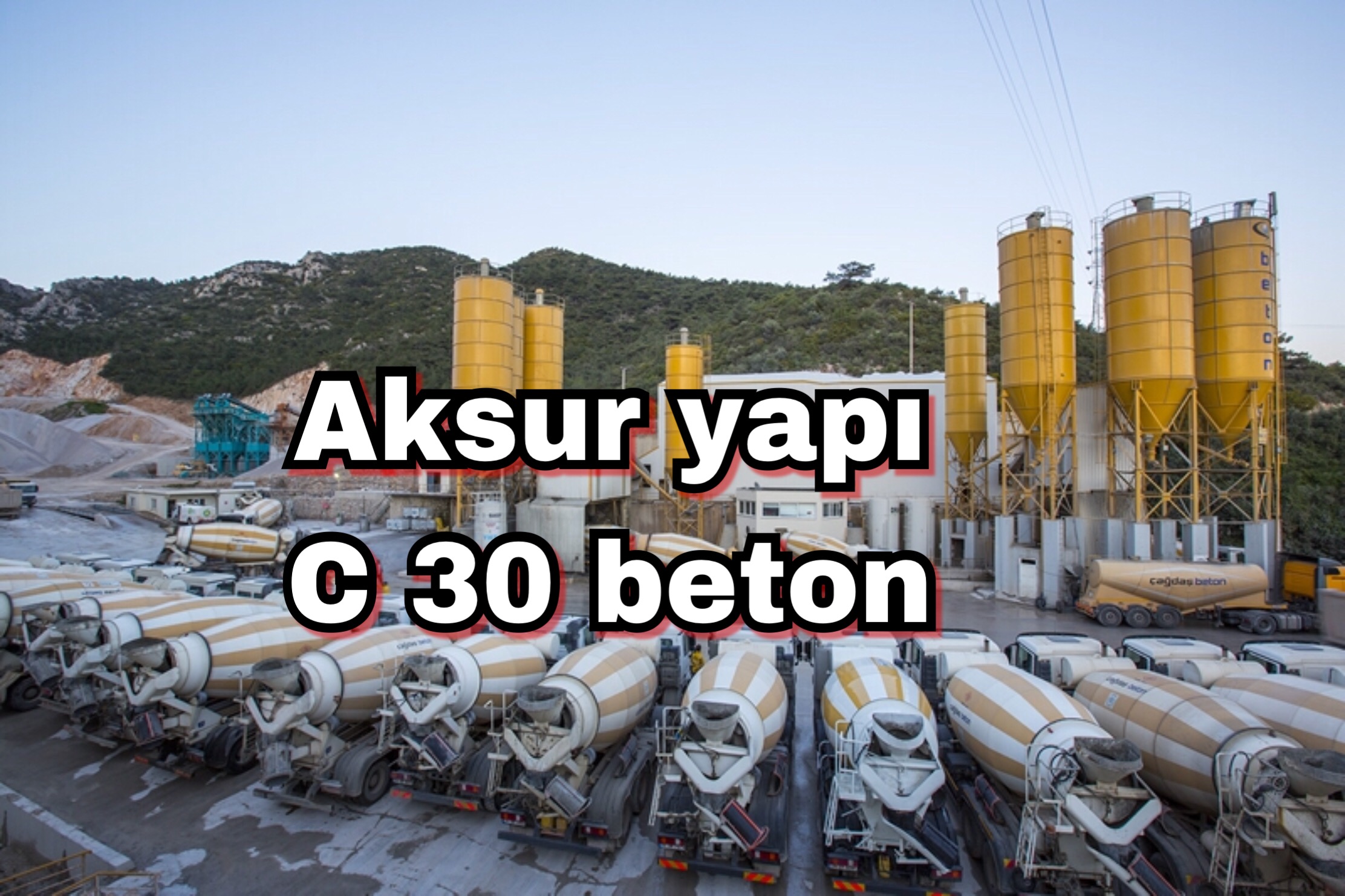 C 30 C35 beton kalitesinden ödün vermeden